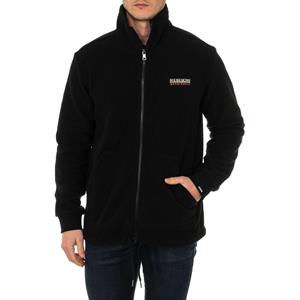 Napapijri N0YIV4 herensweater met lange mouwen en col XS zwart