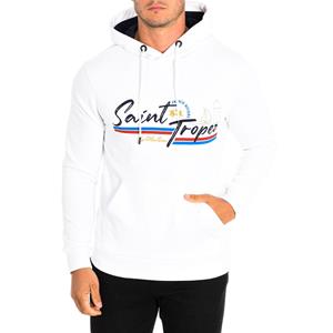 LA MARTINA TMF321-FP225 Heren Sweatshirt met Capuchon S wit