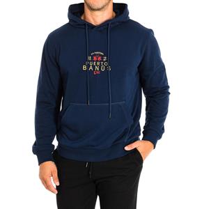 LA MARTINA TMF608-FP225 Heren Sweatshirt met Capuchon 3XL blauw