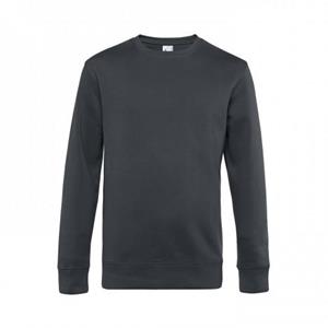 B&C Heren King-sweatshirt L grijs