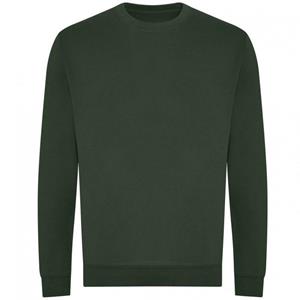 Awdis Unisex volwassen biologisch sweatshirt XS fles groene kleur