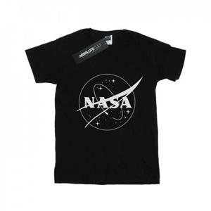 NASA jongens klassiek insignia-logo zwart-wit T-shirt 5-6 Years zwart