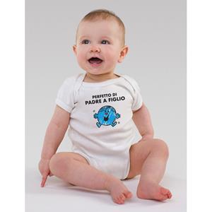 Monsieur Madame Body - PERFECT VAN VADER OP ZOON 3/6 mois wit