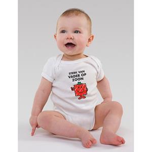 Monsieur Madame Body - STERK VAN VADER OP ZOON F 3/6 mois wit