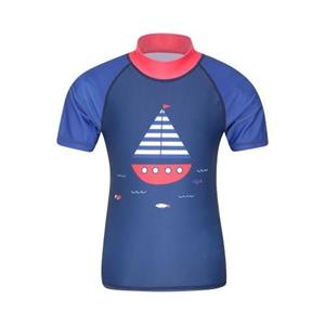 Pertemba FR - Apparel Mountain Warehouse Rash Guard voor kinderen/kinderen met korte mouwen 11-12 blauw