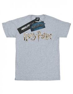 Harry Potter jongens T-shirt met volledig kleurenlogo 7-8 Years wit