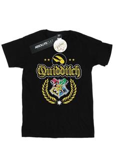 Harry Potter jongens Zwerkbal Crest T-shirt 12-13 zwart