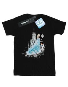 Disney Frozen Elsa en Olaf Winter Magic Cotton T-shirt voor meisjes 12-13 zwart