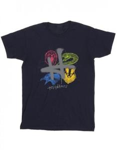Harry Potter jongens emblemen H Spray T-shirt 7-8 Years wit