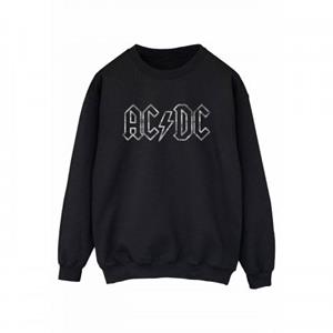 AC/DC Heren sweatshirt met gekarteld logo L zwart