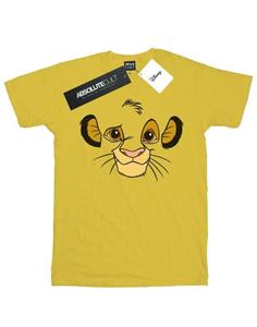 Disney jongens The Lion King Simba Face T-shirt 12-13 wit