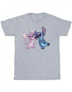 Disney jongens Lilo & Stitch Kisses T-shirt 5-6 Years wit