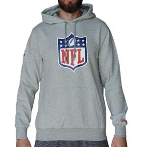 New Era NFL generieke logo hoodie, grijze herensweatshirt L grijs