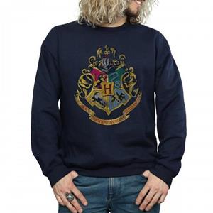 Harry Potter heren Hogwarts Crest katoenen sweatshirt L marineblauwe kleur