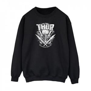 Pertemba FR - Apparel Thor: Ragnarok heren sweatshirt met hamerlogo L zwart