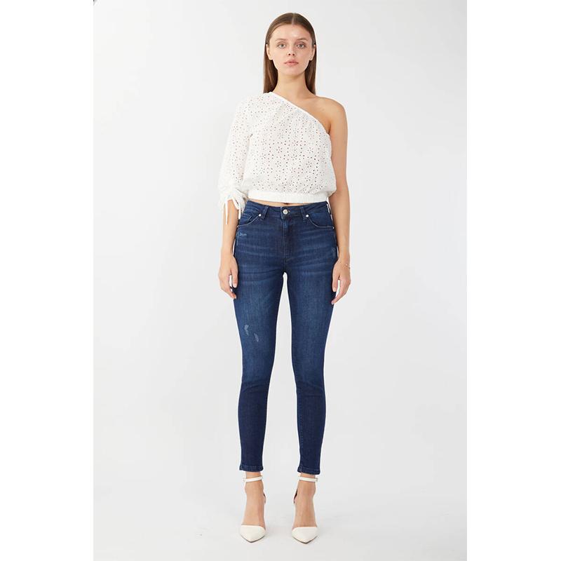 Banny Jeans Skinny Fit Stretchy Broek voor dames Donkerblauw