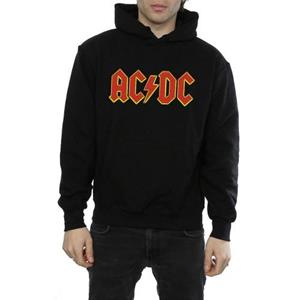 AC/DC herenlogo katoenen hoodie L zwart