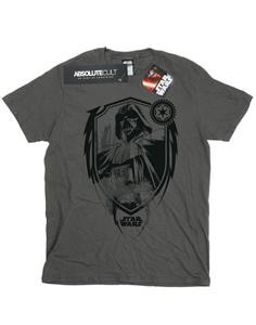 Star Wars jongens Darth Vader schild T-shirt 9-11 Years houtskool