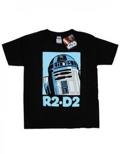 Star Wars jongens R2-D2 poster T-shirt 12-13 wit