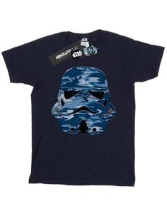 Star Wars jongens Stormtrooper Command Midnight Camo T-shirt 12-13 marineblauwe kleur