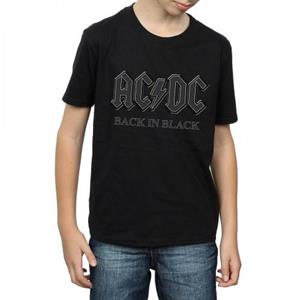 AC/DC jongens terug in zwart katoenen T-shirt 7-8 Years zwart