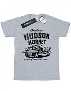 Disney Girls Cars Hudson Hornet katoenen T-shirt 7-8 Years wit