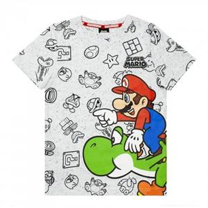 Super Mario jongens Mario Yoshi T-shirt 13-14 grijs