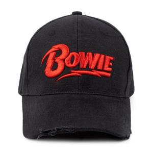 David Bowie pet, uniseks logo voor volwassenen One Size rood/zwart