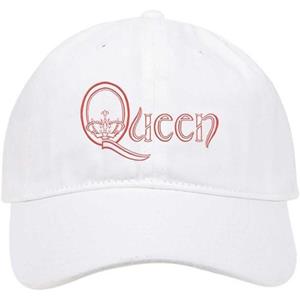 Queen Koningin Unisex volwassen kroonlogo baseballpet One Size wit