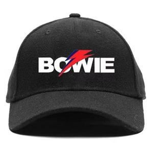 David Bowie Unisex volwassen Aladdin Sane Bolt logo baseballpet One Size zwart