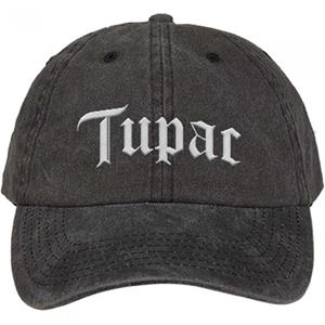 Pertemba FR - Apparel Tupac Shakur Unisex volwassen gothic logo baseballpet One Size houtskool