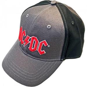 AC/DC Unisex baseballpet met tweekleurig logo voor volwassenen One Size