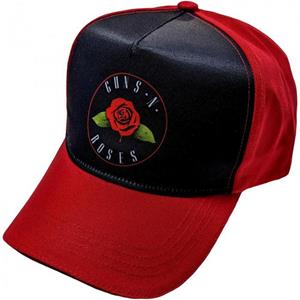 Guns N' Roses Guns N Roses Unisex volwassen Rose baseballpet One Size rood/zwart