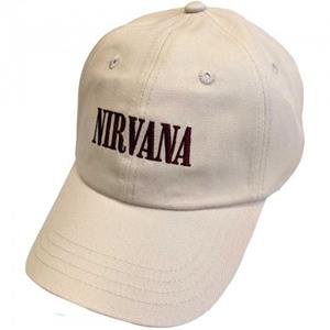 Nirvana Unisex volwassene in baarmoeder logo baseballpet One Size zand