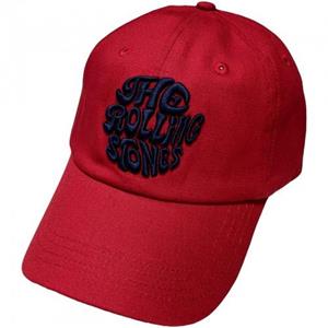 The Rolling Stones De Rolling Stones Unisex Volwassen jaren '70 Vintage Logo Baseball Cap One Size framboos