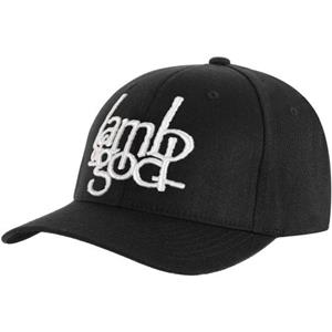 Pertemba FR - Apparel Lam van God Unisex volwassen logo honkbalpet One Size zwart/wit