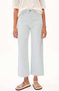 ARMEDANGELS Damen vegan Enijaa Cropped Blue White Jeans
