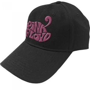 Pink Floyd Unisex volwassen Swirl Logo baseballpet One Size roze/zwart