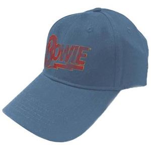 David Bowie Unisex volwassen Flash-logo baseballpet One Size zwart/wit