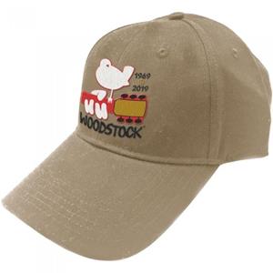 Woodstock Unisex-baseballpet met logo voor volwassenen One Size zand