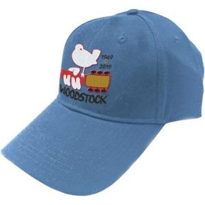 Woodstock Unisex-baseballpet met logo voor volwassenen One Size denimblauwe kleur