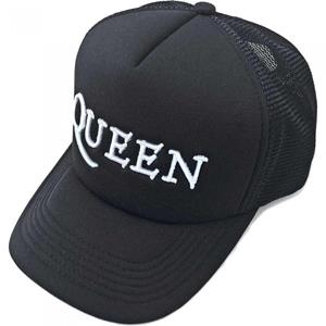Queen Unisex volwassen logo Mesh terug baseballpet One Size wit/zwart