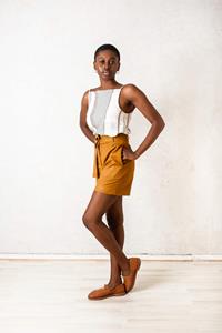 Jyoti Fair Works Damen vegan Shorts Smitam Curry Gelb