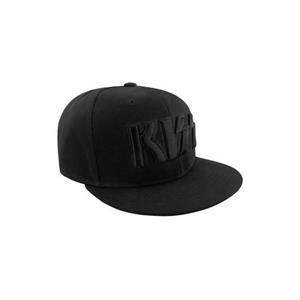 Kiss Unisex volwassen neon gezichten snapback cap One Size zwart