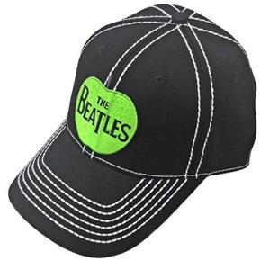 The Beatles Unisex volwassen Apple-baseballpet One Size zwart/wit