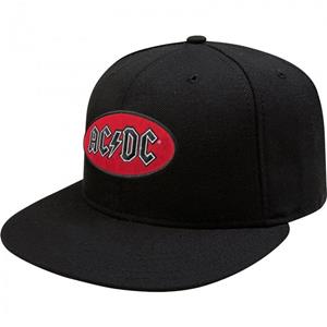 AC/DC unisex volwassen snapback-pet met ovaal logo One Size rood/zwart