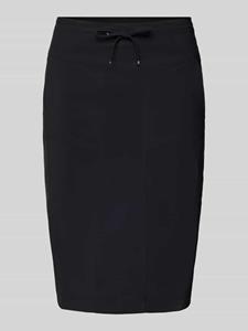Knielange rok met tunnelkoord, model 'WARIS'