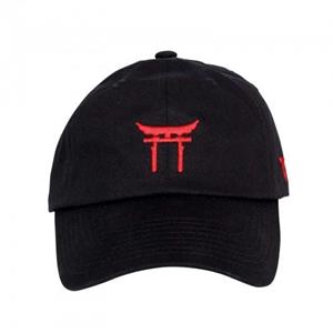 Pertemba FR - Apparel Tokyo Time Unisex volwassen tempel baseballpet One Size zwart/rood