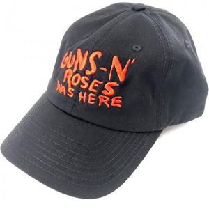 Guns N' Roses Guns N Roses Unisex volwassene was hier honkbalpet One Size oranje/zwart