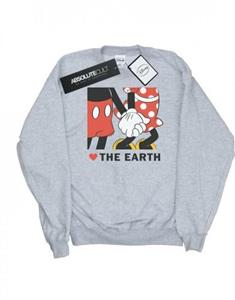 Disney jongens Mickey Mouse Heart The Earth Sweatshirt 9-11 Years wit